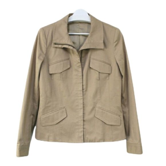 THEORY kahki heavy stitch utility jacket blazer - Picture 1 of 11